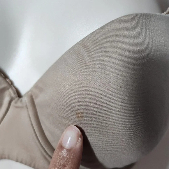 Victorias Secret Body by Victoria Lined Demi Bra Women Size 34D Tan Light Padded - Picture 9 of 9
